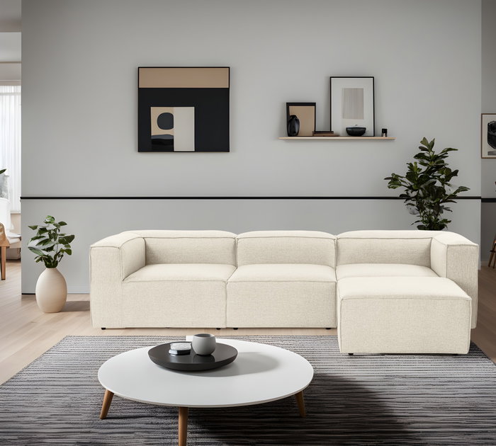 Atelier Del Sofa Sofá Esquinero Fora - Ecru